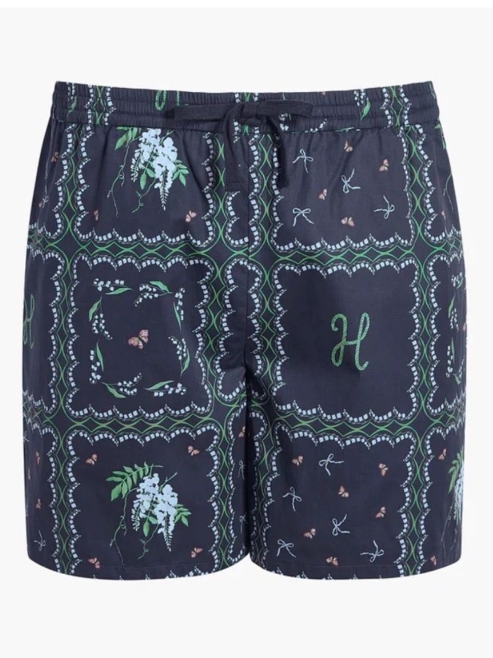 Hill House The Leo Short Navy Floral